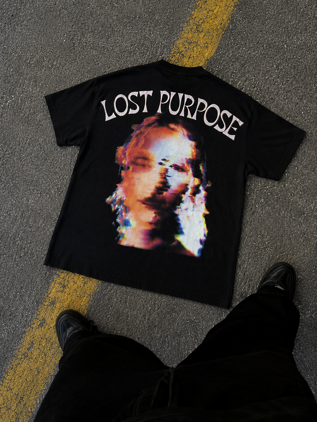 "DISTORTED" Oversize Tee